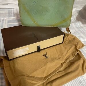Louis Vuitton Mint Green Monogram Clutch